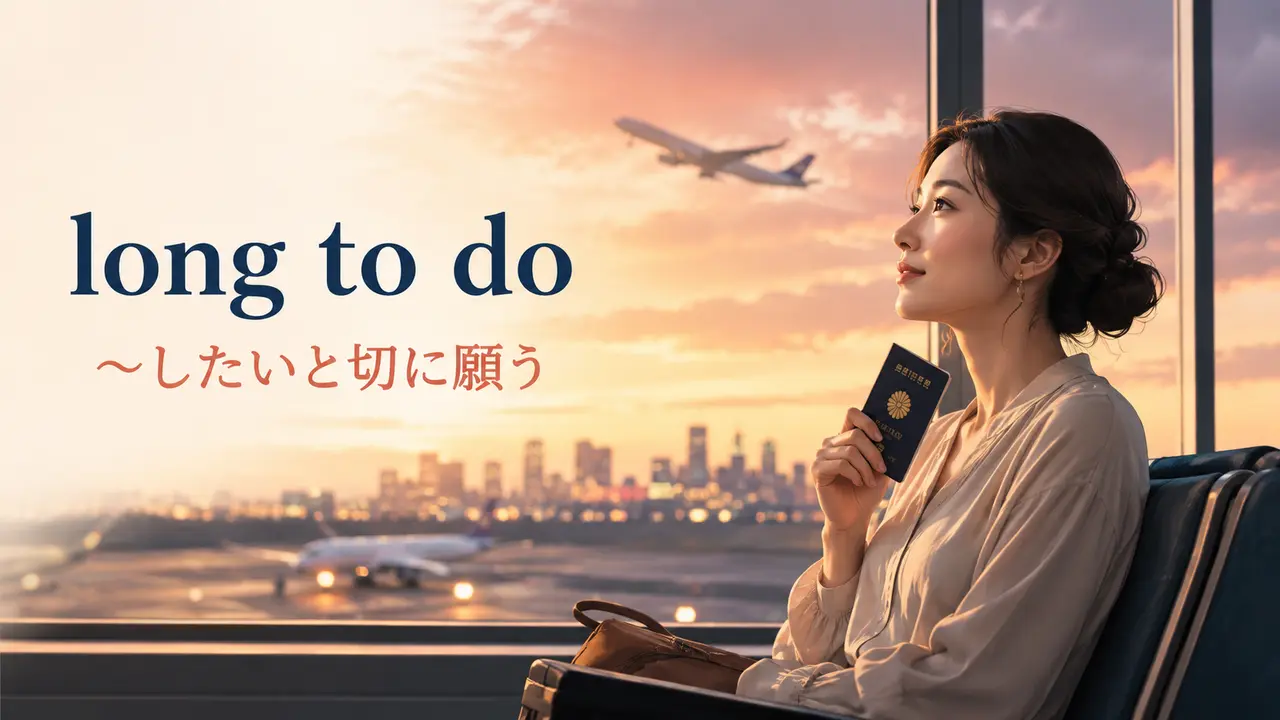 long to doの意味は？long for・want to・yearn toとの違いと使い方