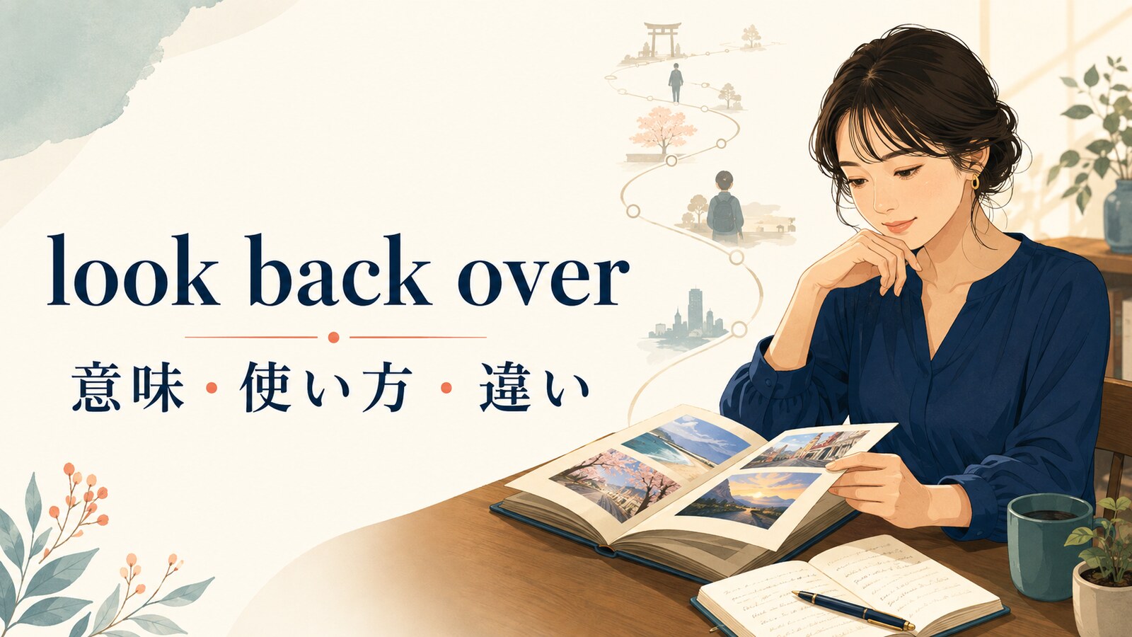 look back overの意味は？語順・使い方とlook back on・go back overとの違い