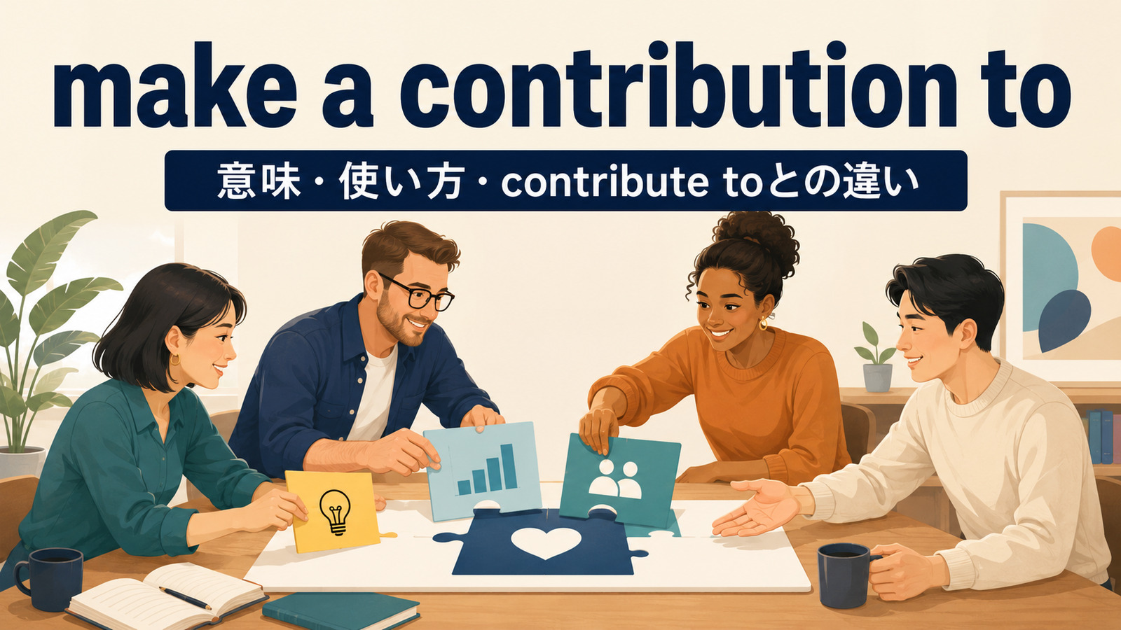make a contribution toの意味・使い方とcontribute toとの違い