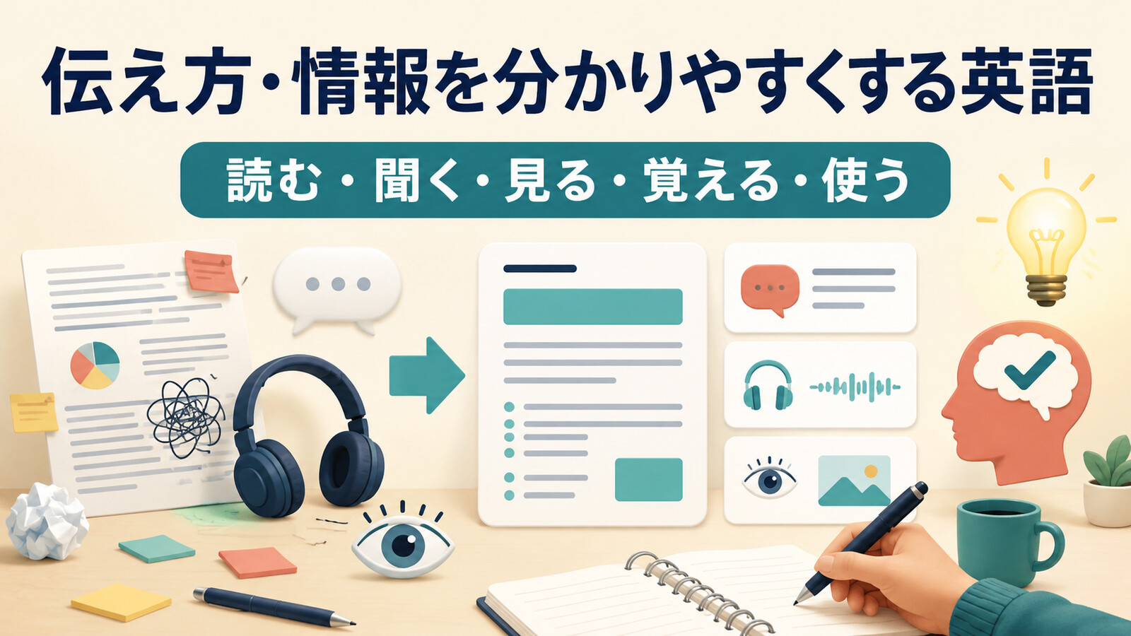 伝え方や情報を分かりやすくする英語表現