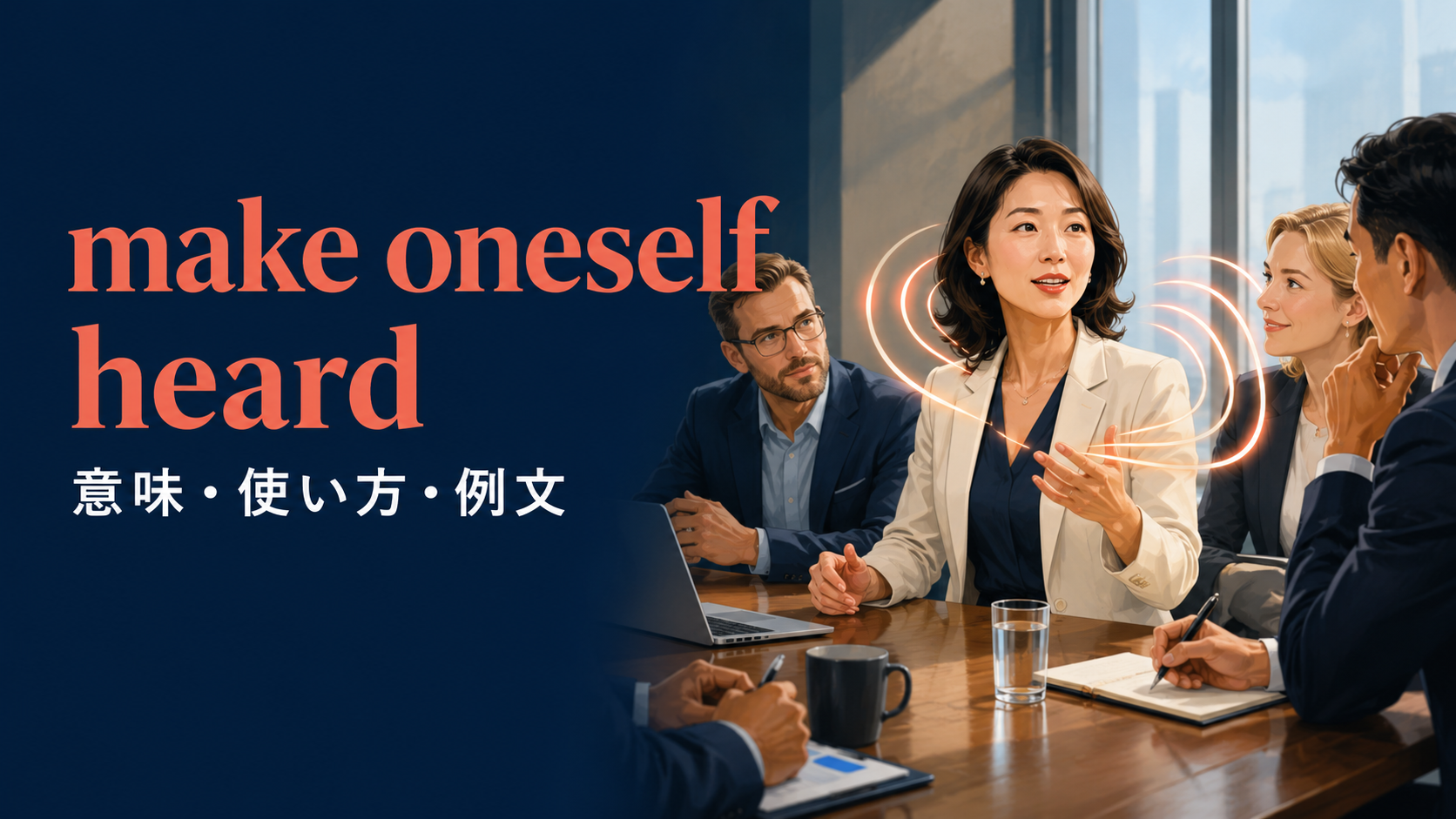 make oneself heardの意味は？heardになる理由・使い方と例文