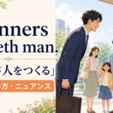 Manners maketh manの意味・使い方・ニュアンス