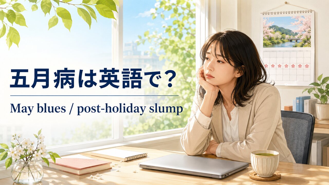 五月病は英語で？May blues・post-holiday slumpの意味と伝え方