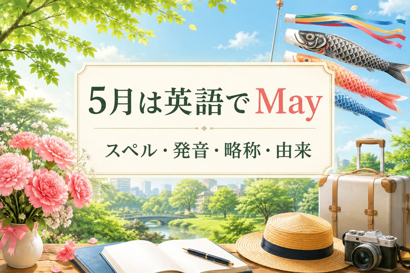 5月は英語でMay スペル・発音・略称・由来