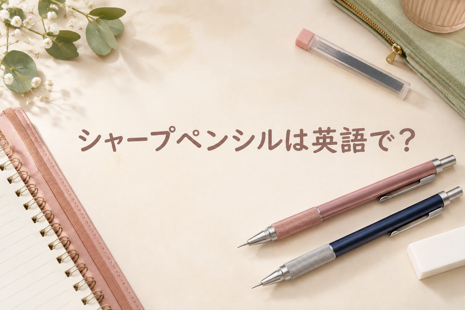 シャープペンシルは英語でmechanical pencil
