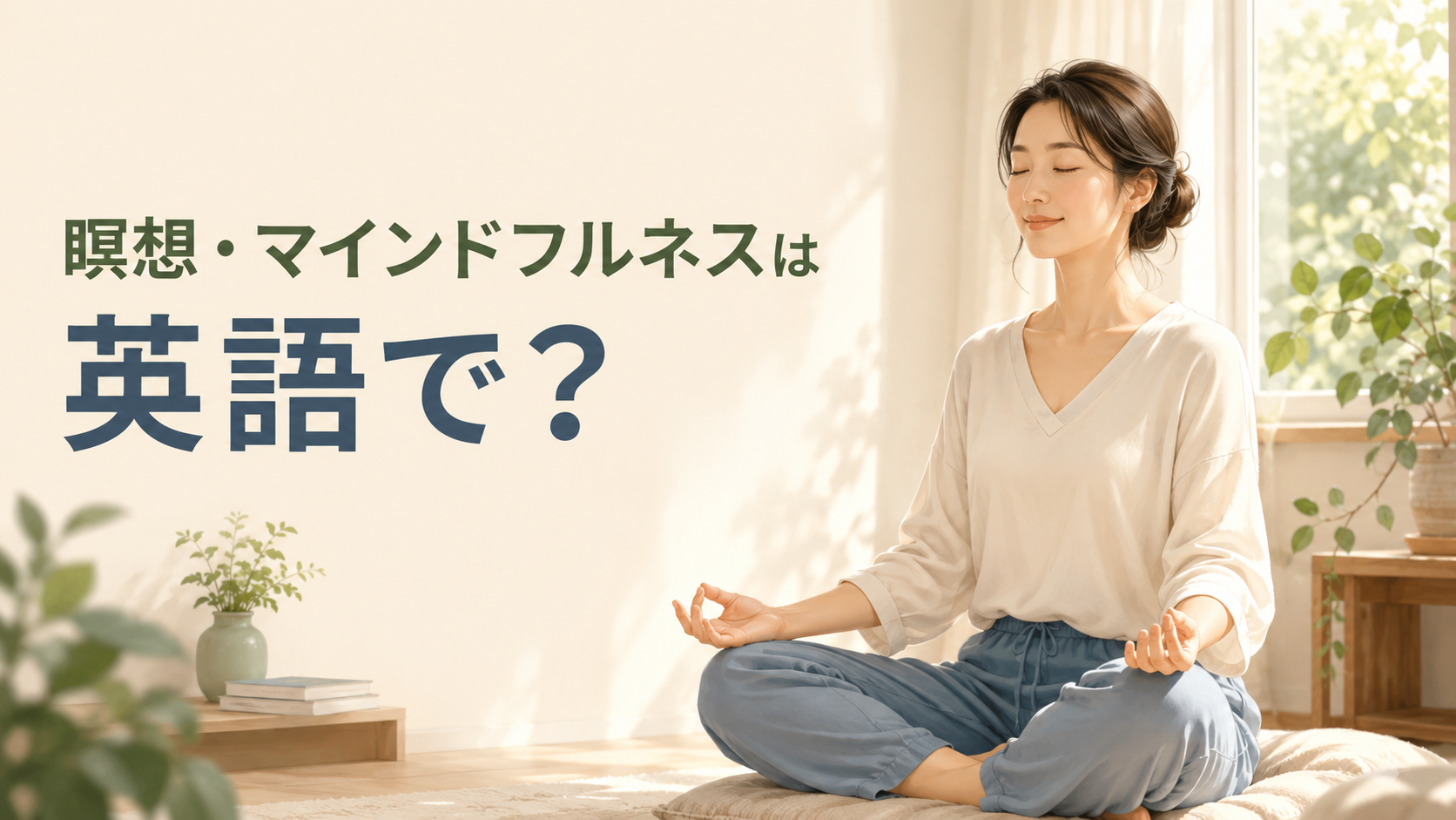 瞑想・マインドフルネスは英語で？meditation・meditate・mindfulnessの違い
