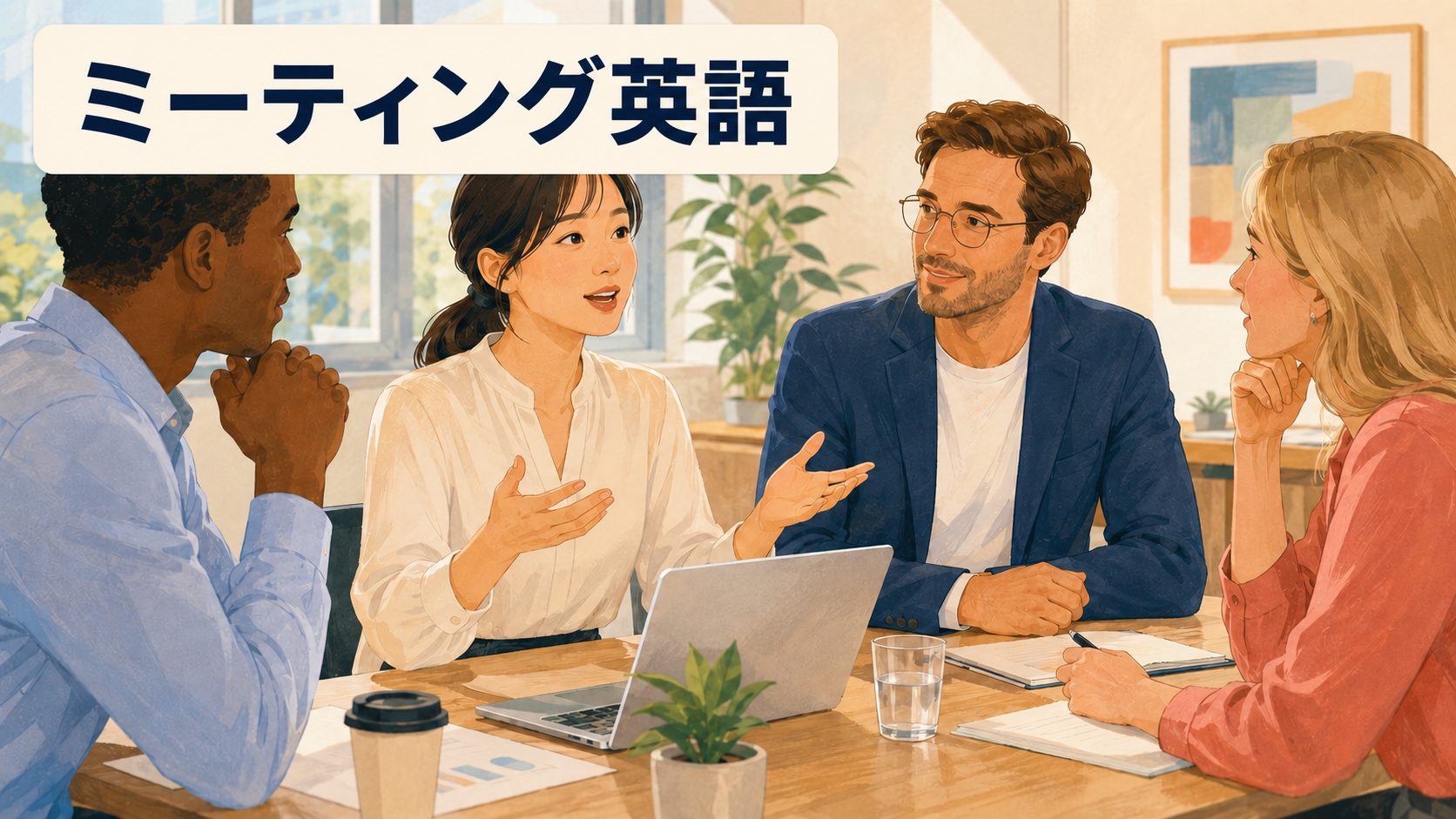 英語ミーティングで使えるフレーズ｜開始・意見・確認・保留・終了まで