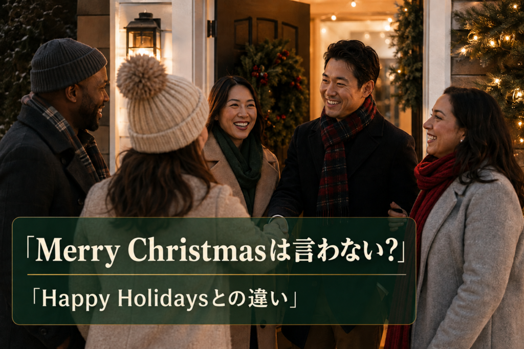 メリークリスマスは言わない？Happy Holidaysとの違いとアメリカでの使い分け