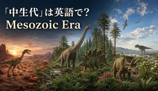 「中生代」は英語で？Mesozoic Eraの発音・語源とEra／Periodの違い