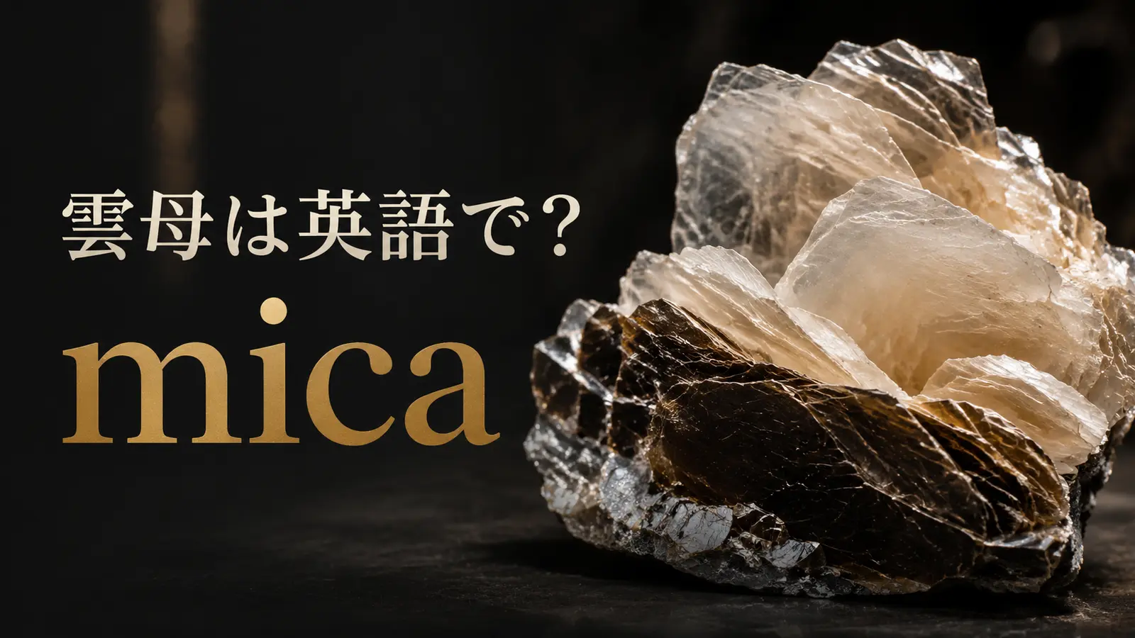 雲母は英語でmica｜発音・語源・muscoviteとbiotiteの違い、化粧品での意味