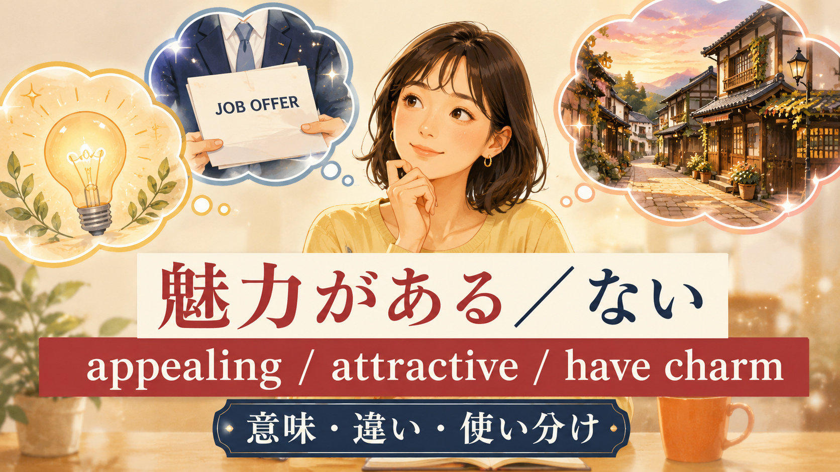 「魅力がある/ない」の英語表現