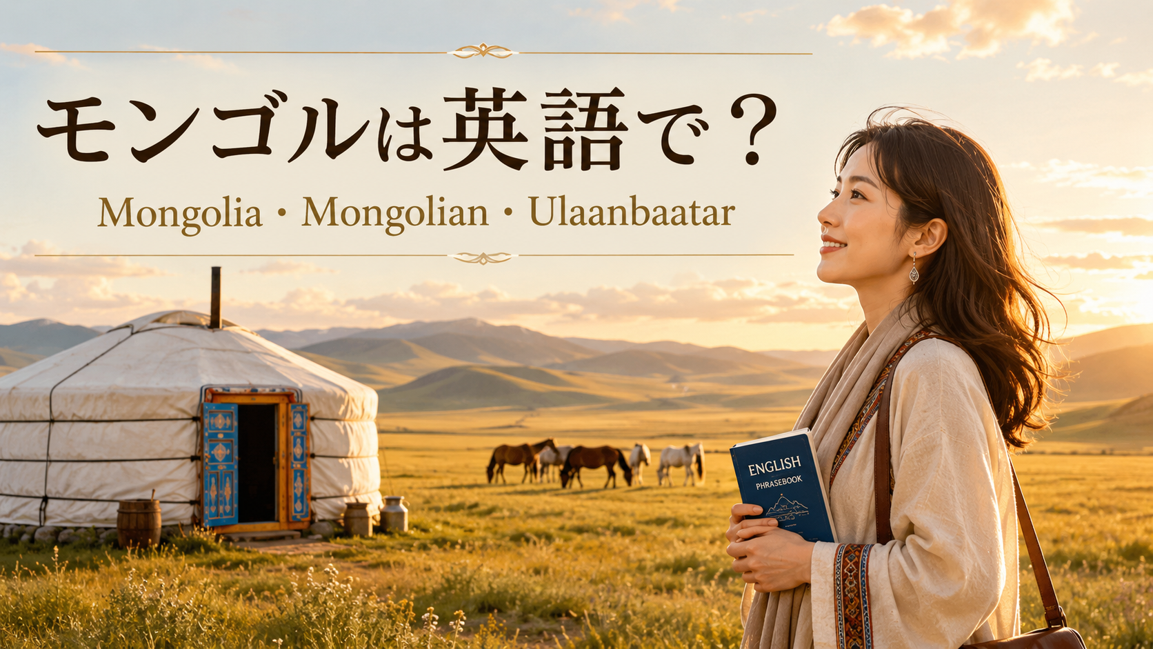 モンゴルは英語で？Mongolia・Mongolian・Ulaanbaatarの違い