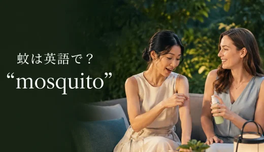 蚊は英語で？mosquitoの発音・複数形と「刺された・かゆい」の表現