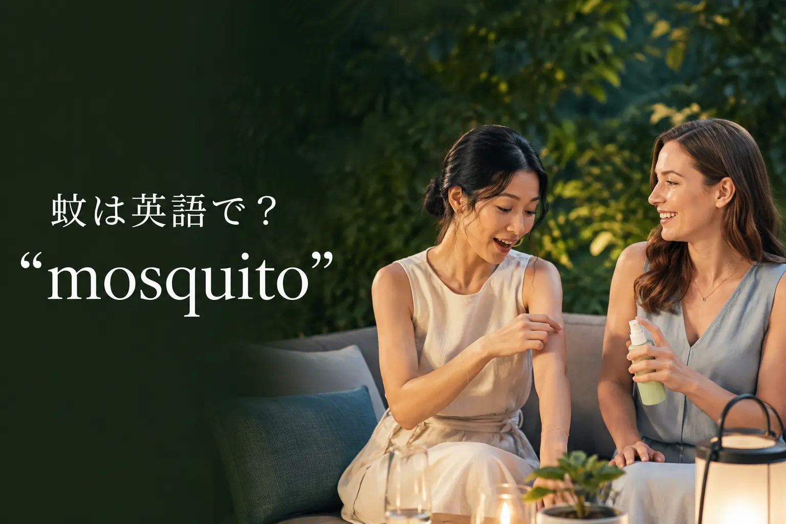 蚊は英語で？mosquitoの発音・複数形と「刺された・かゆい」の表現
