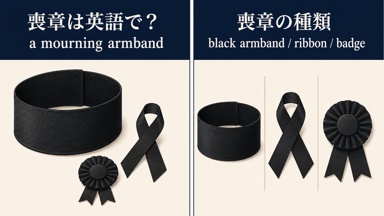 喪章の英語表現と意味