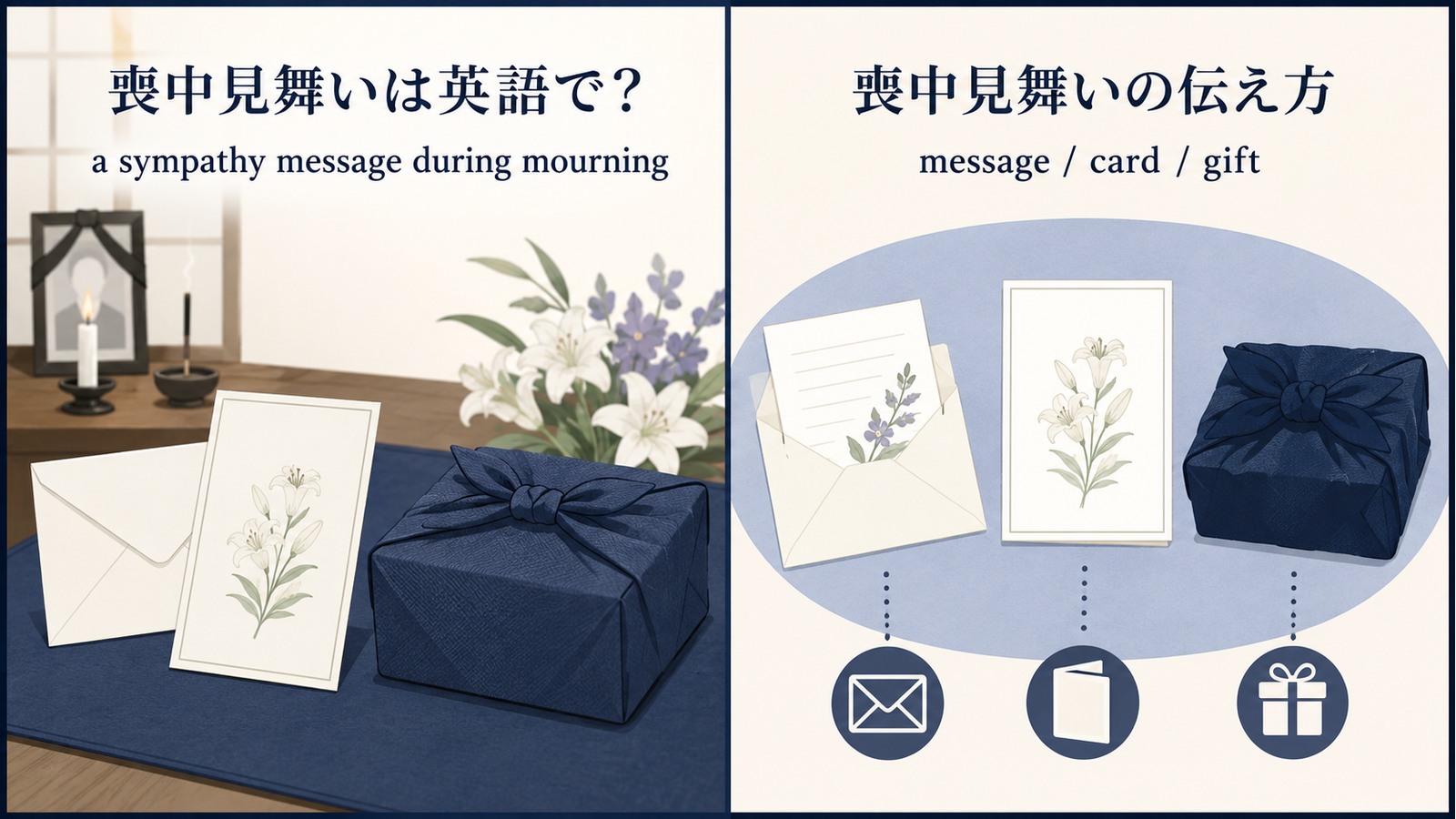 「喪中見舞い」は英語で？a sympathy message during mourningの意味・使い方・文化差と例文