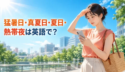 猛暑日・真夏日・夏日・熱帯夜は英語で？温度の違いと酷暑・熱波の表現