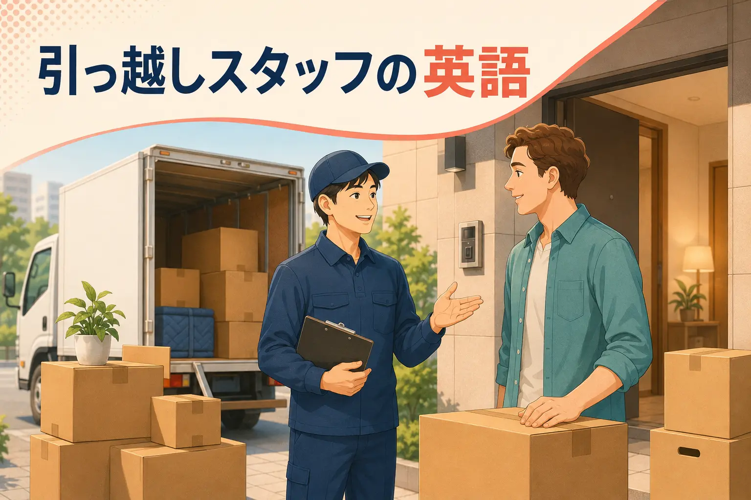 引っ越しスタッフが使う英語｜見積もり・搬出入・設置のフレーズ