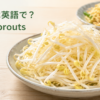 もやしは英語でbean sproutsと説明する記事のアイキャッチ