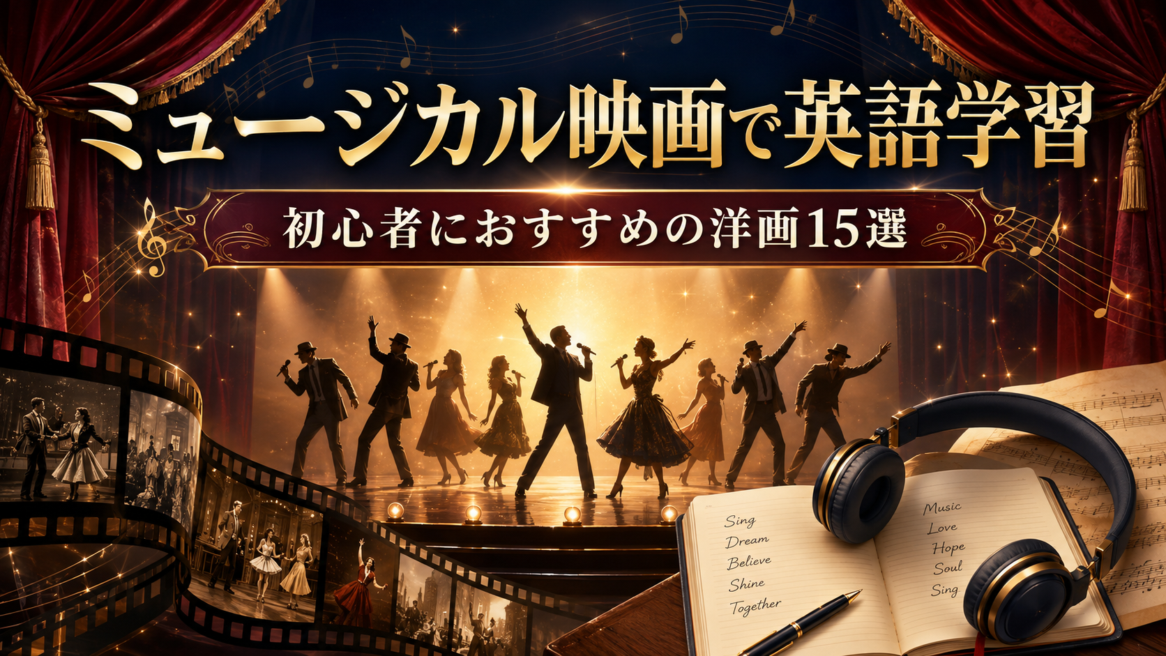 ミュージカル映画で英語学習 初心者におすすめの洋画15選