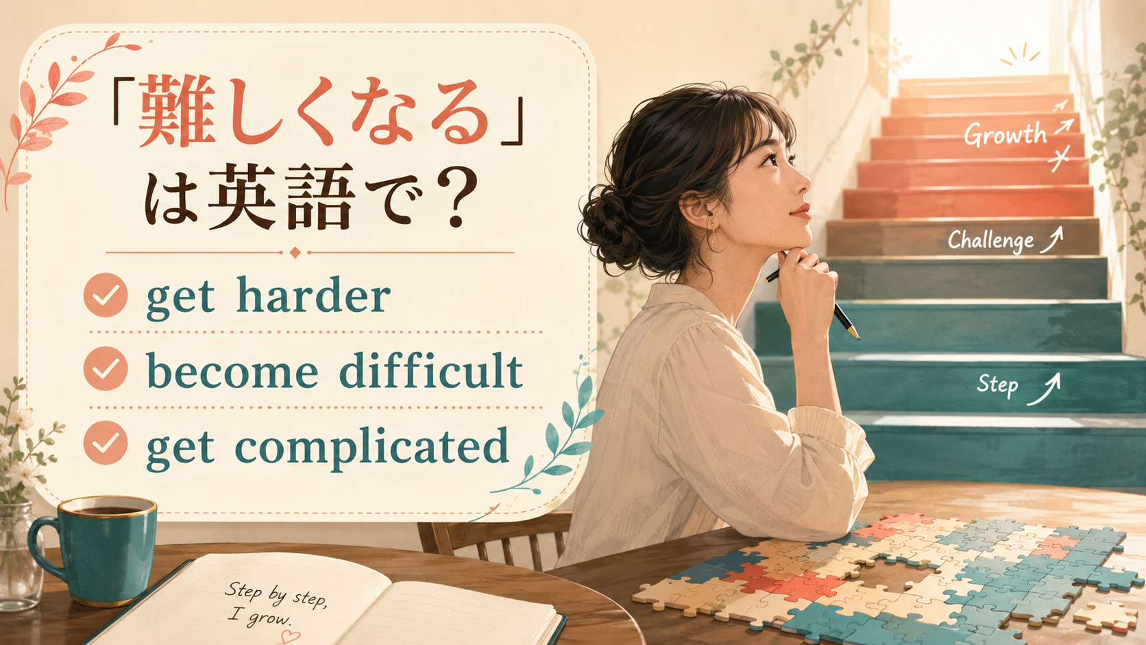 「難しくなる」の英語表現