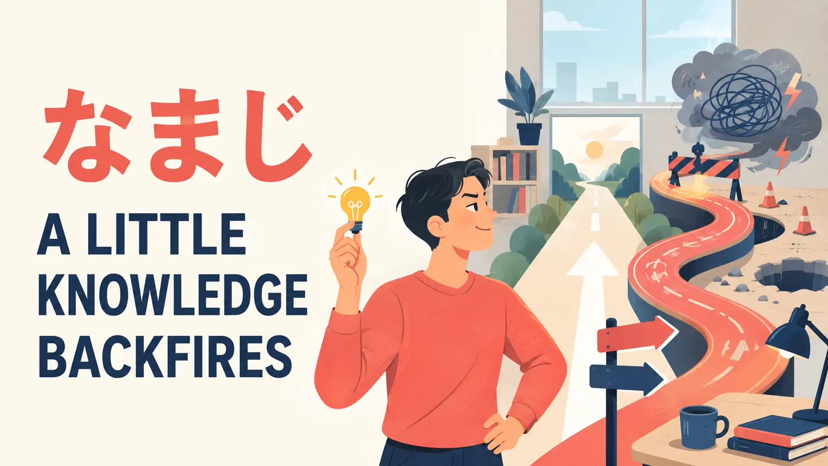 「なまじ」は英語で？because・backfire・better off notの使い分け