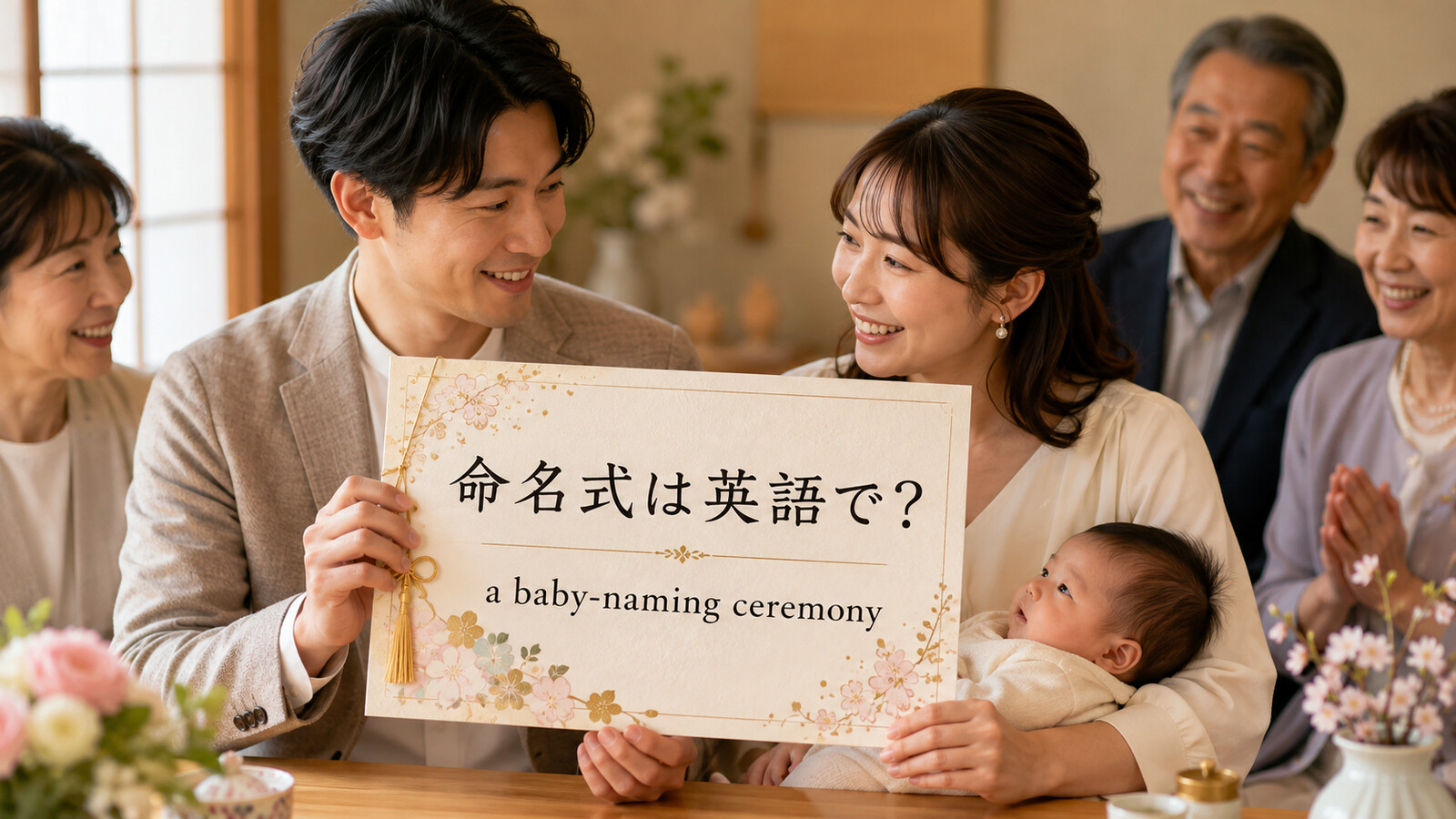 「命名式」は英語で?意味と使い方を紹介するアイキャッチ