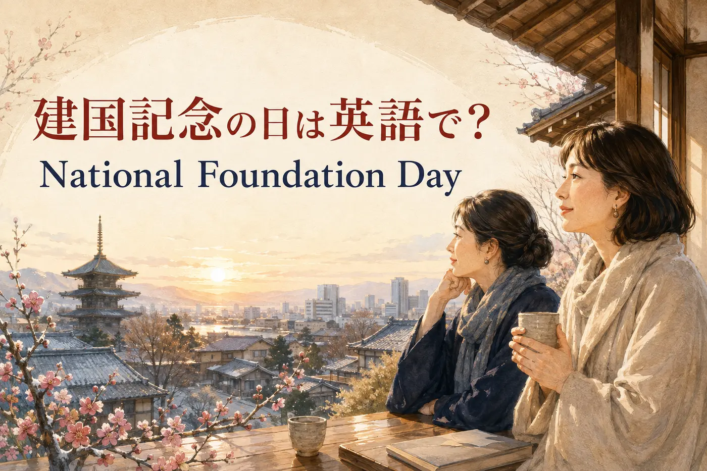 建国記念の日は英語でNational Foundation Dayと説明する記事のアイキャッチ