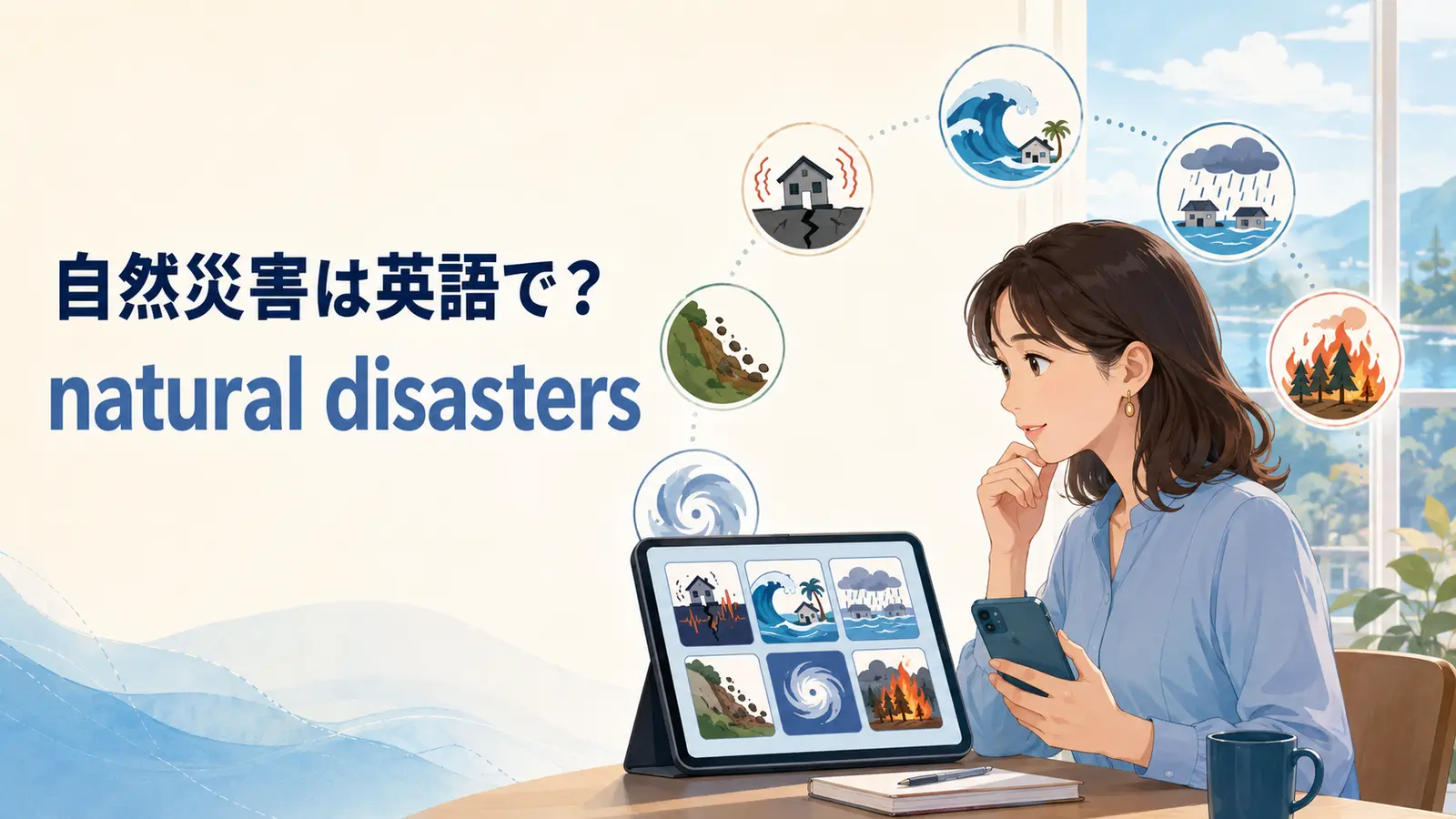 自然災害は英語で？地震・津波・洪水・土砂災害・避難の表現一覧