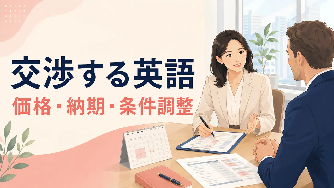 交渉する英語｜価格・納期・条件調整で使えるビジネス英語