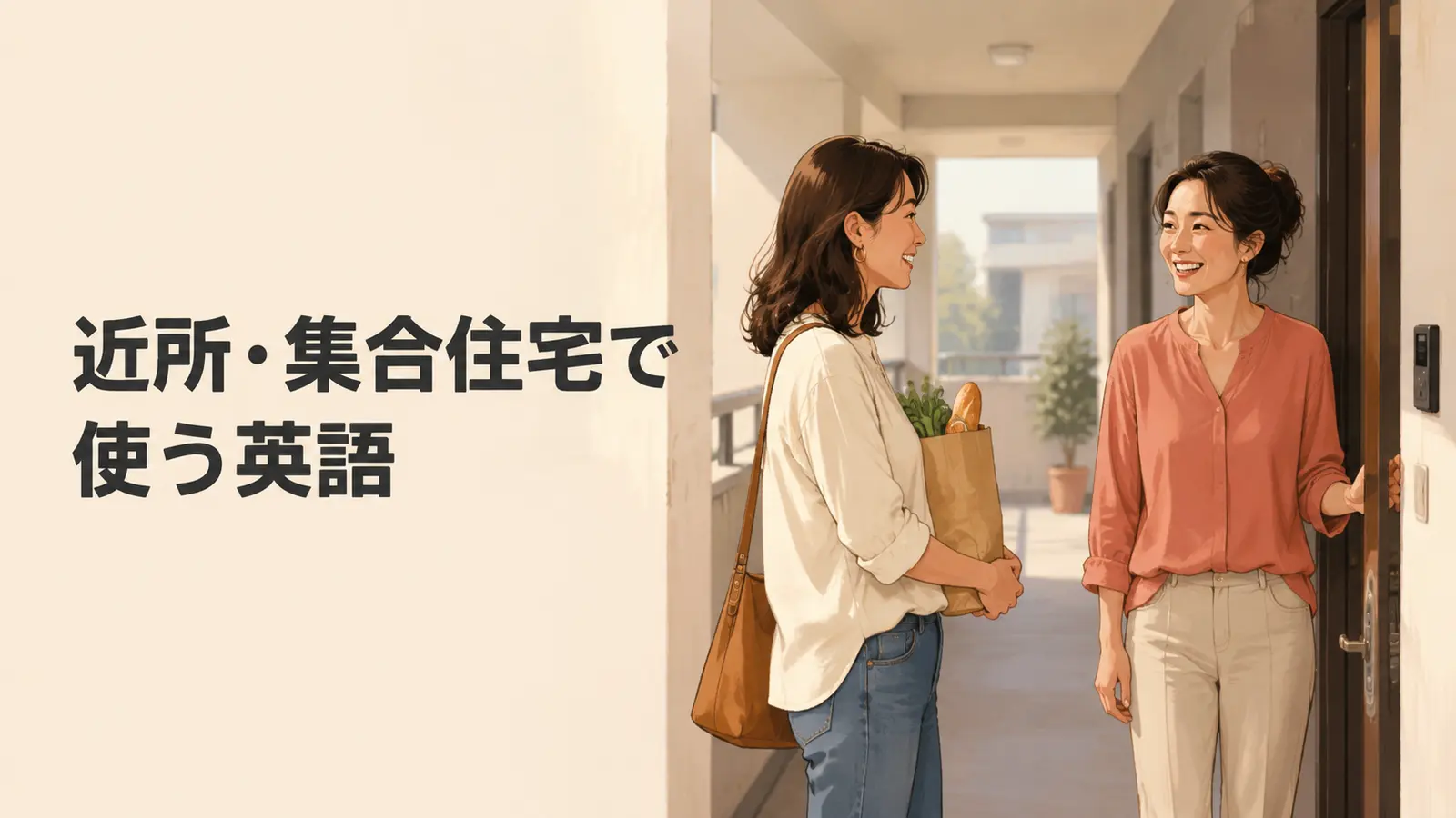 近所・集合住宅で使う英語｜挨拶・騒音・お願い・交流のフレーズ
