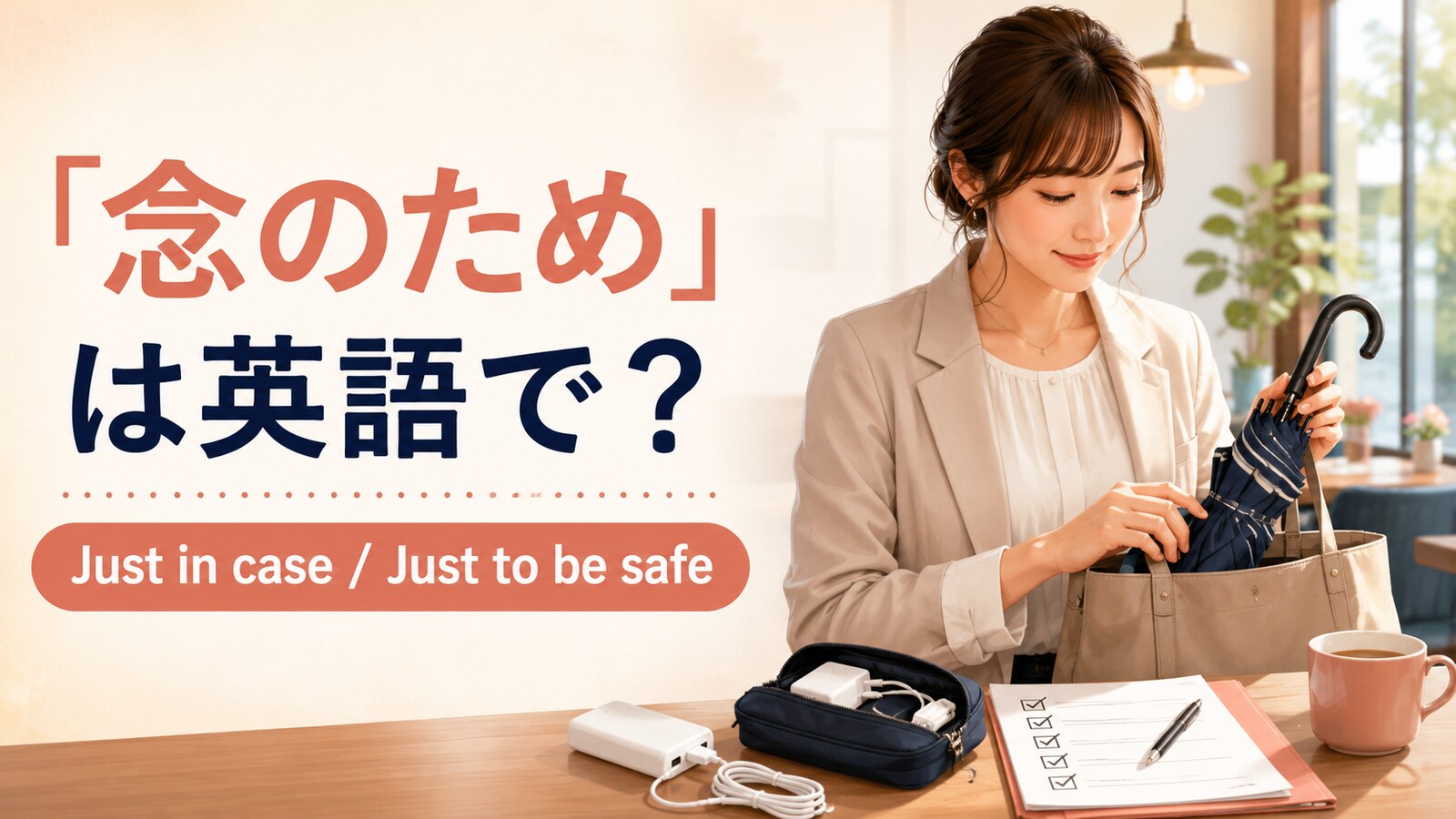 「念のため」は英語で？Just in case・Just to be safeの違いと使い方