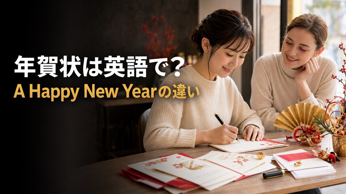 年賀状は英語で？A Happy New Yearの違いと新年メッセージ例文