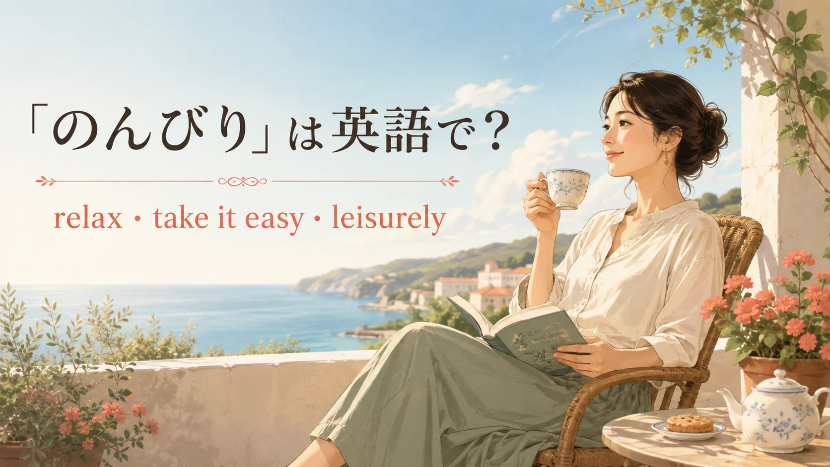 「のんびり」は英語で？relax・take it easy・leisurelyの違い