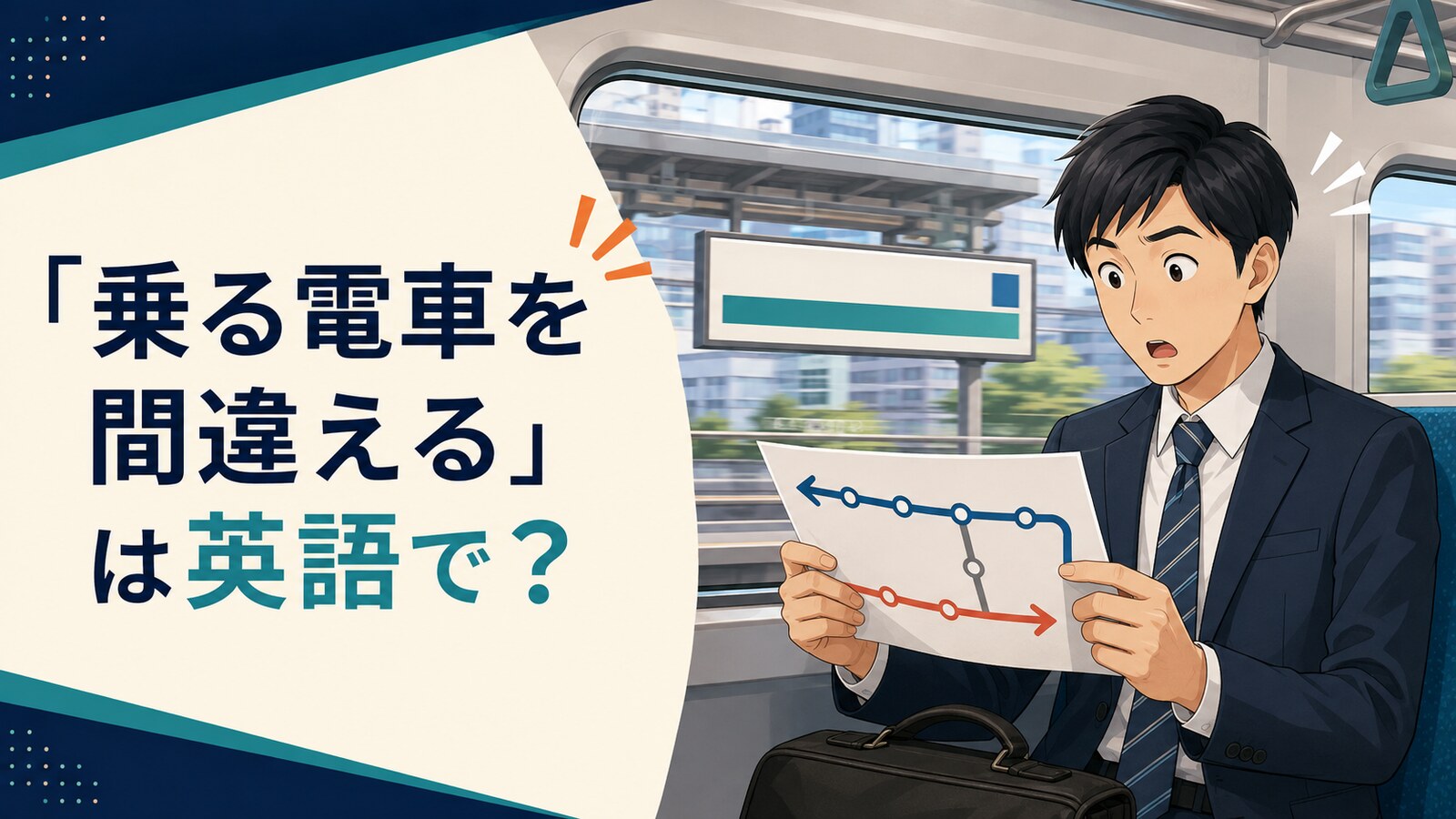 「乗る電車を間違える」は英語で？take the wrong train・get onの違いと簡単な言い換え
