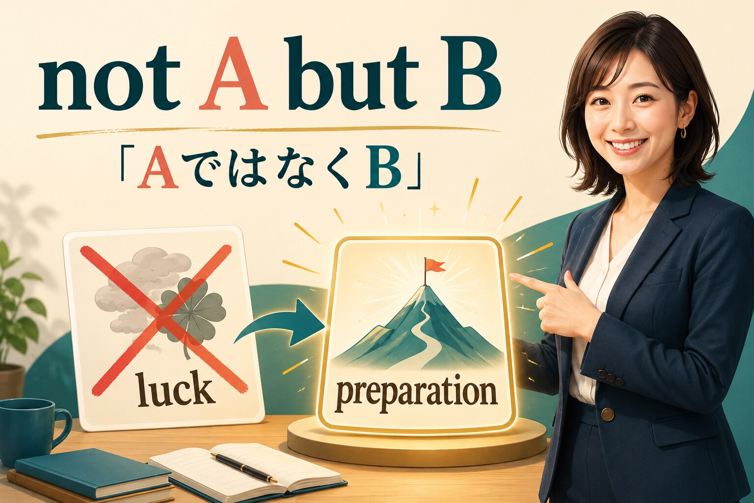 not A but Bの意味は？語順・使い方とrather thanとの違いを例文解説