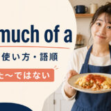 not much of aの意味・使い方・語順を解説するアイキャッチ画像