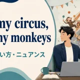 not my circus, not my monkeysの意味・使い方を解説するアイキャッチ画像