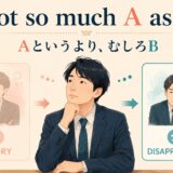 not so much A as BはAというよりむしろBを表す英語構文