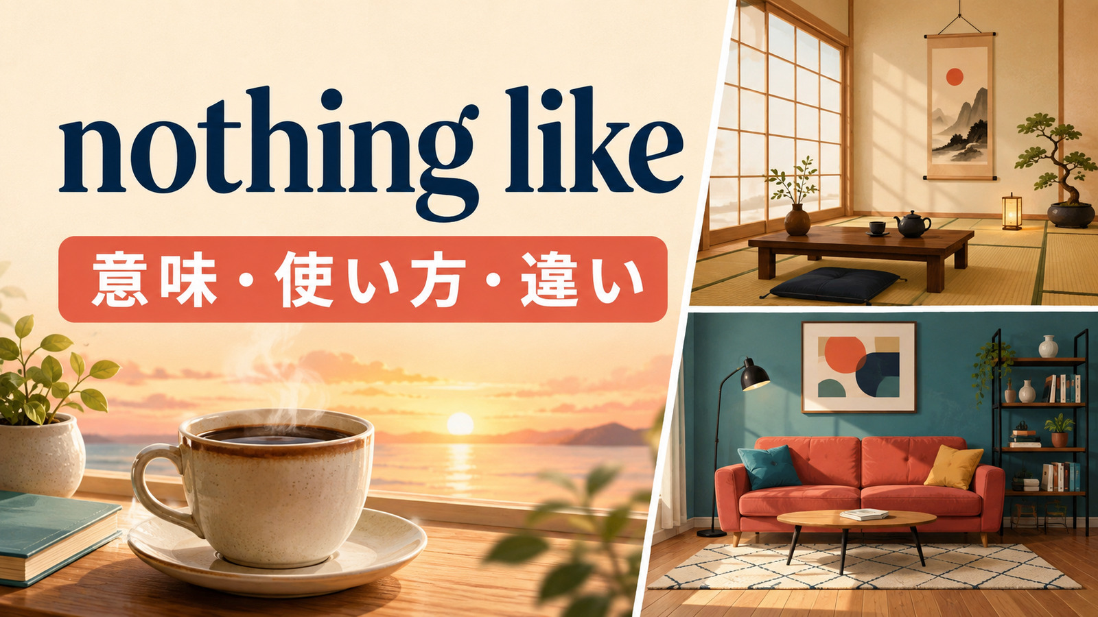 nothing likeの意味・使い方・違いを解説するアイキャッチ画像