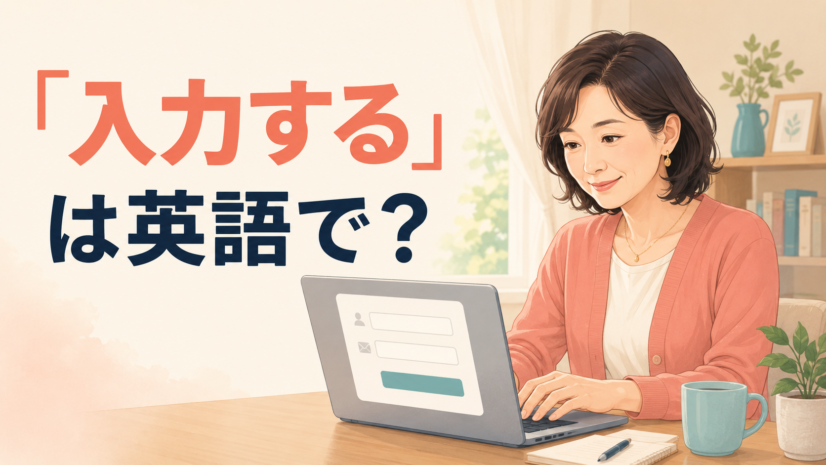 「入力する」は英語で？enter・input・type in・fill inの違いと簡単な言い方