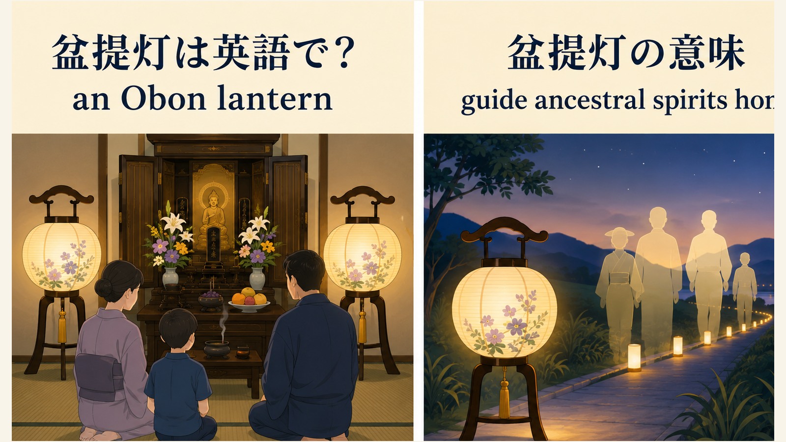 盆提灯の英語表現と意味