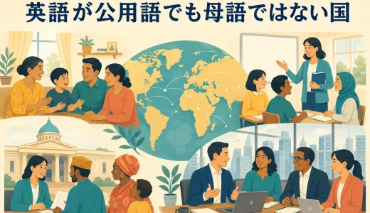 英語が公用語でも母語ではない国｜インド・シンガポール・アフリカの多言語社会