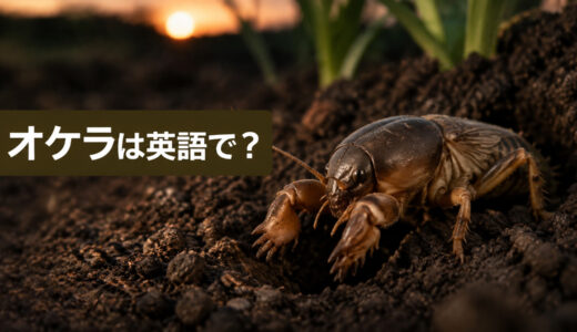 オケラ・ケラは英語で？mole cricketの発音・名前の由来・「おけらになる」