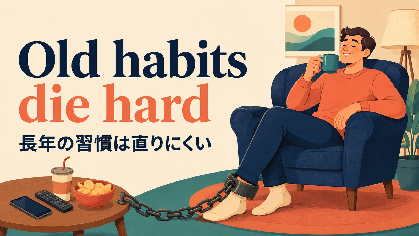 Old habits die hard.の意味・使い方