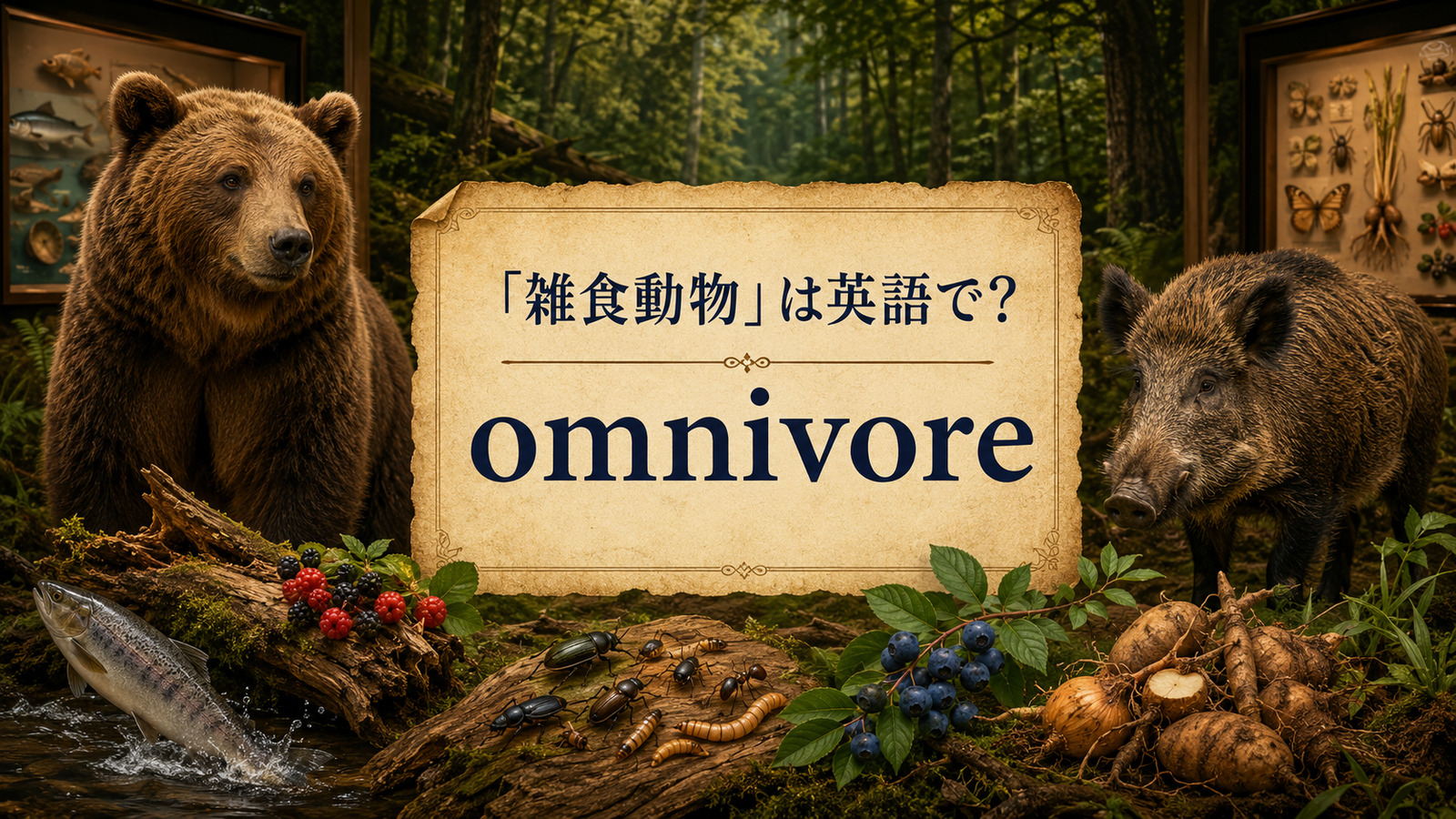 「雑食動物」は英語で？ omnivore