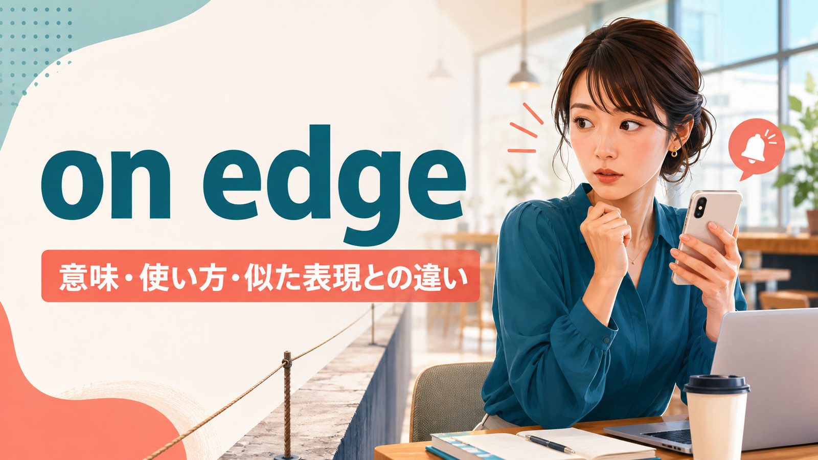 on edgeの意味は？「緊張して・いら立って」の使い方とnervousとの違い
