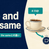 one and the sameの意味と使い方を示すアイキャッチ画像