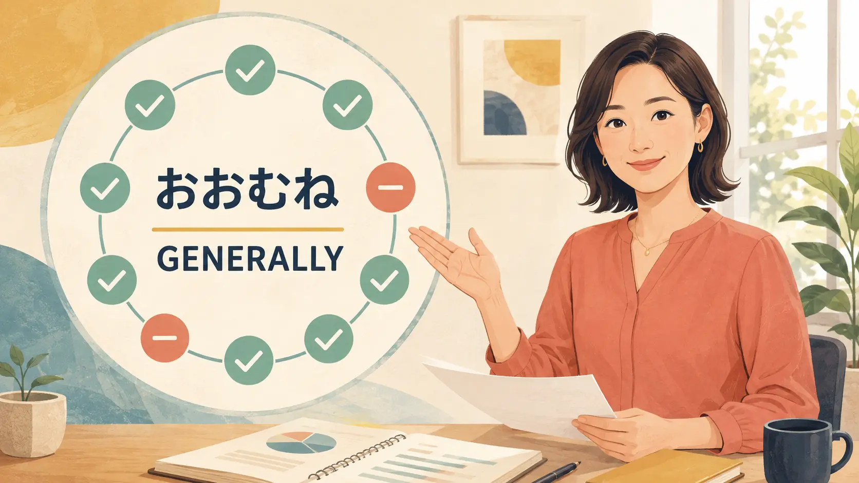 「おおむね」は英語で？generally・mostly・overall・approximatelyの違い