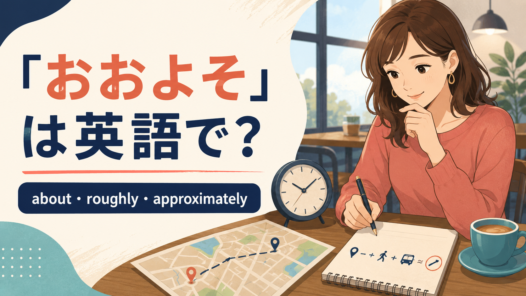 「おおよそ」は英語で？about・roughly・approximatelyの違い